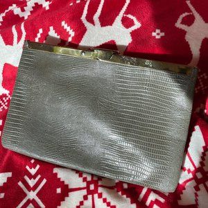 Gray Clutch Bag
